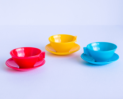 Set de Taza y Plato en red